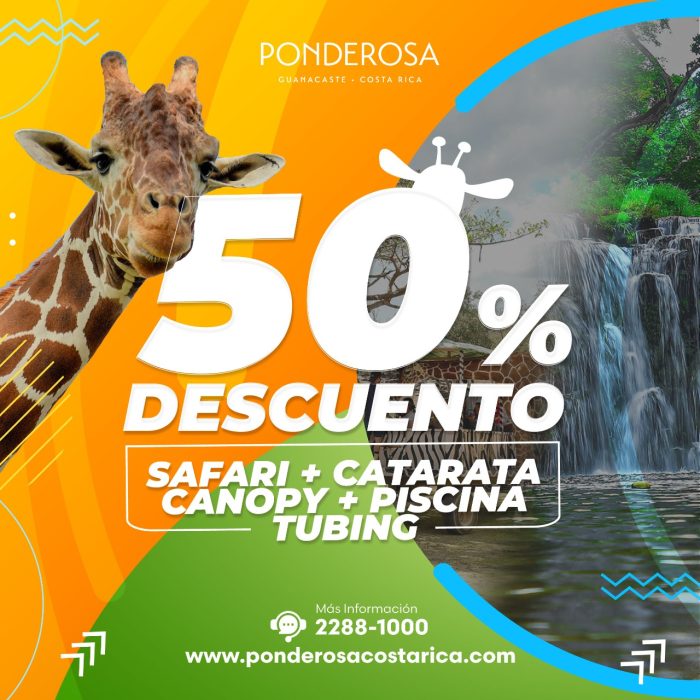 😱Day pass (safari + catarata + canopy + tubing) 50% DESCUENTO😱